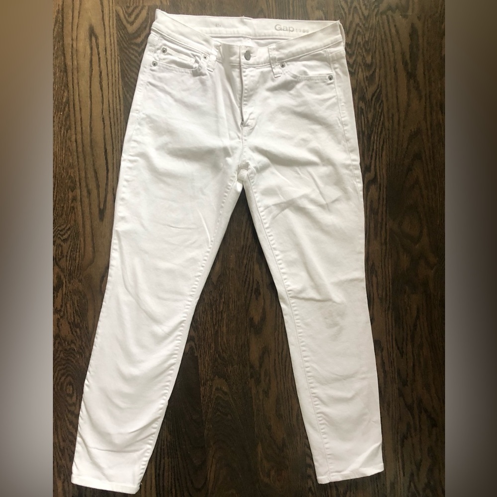 Gap White Skinny Leg Jeans